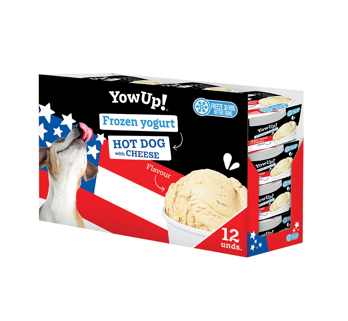 YOW UP! YOGUR HELADO HOT DOG CON QUESO PARA PERROS 110g (12ud./caja) - Imagen 4