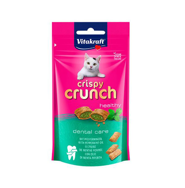 VITAKRAFT SNACK CRISPY CRUNCH DENTAL PARA GATOS 60g (8ud./caja) - Imagen 2