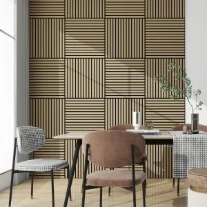 Panel acústico de pared Vang 60x60 cm [NUEVO.MADERA]