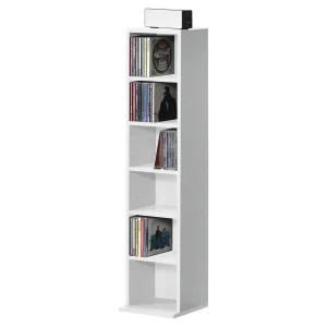 Estantería para CD Tynset 90x20x20 cm con 6 compartimentos [en.casa]
