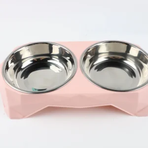 Plato Doble para Mascota Pasteles
