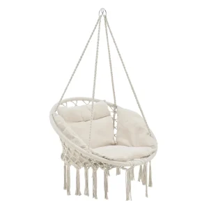 Silla colgante Kailua Máx. 150 kg Interior Exterior con cojín casa.pro