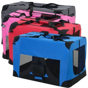 Transportín plegable para perros de la talla S a XXXXL Transportín en 4 colores diferentes [pro.tec]