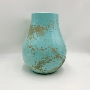 Florero rustic turquesa 20x20 cm
