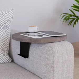 Bandeja de sofá Kuleskyd Ø34cm [en.casa]