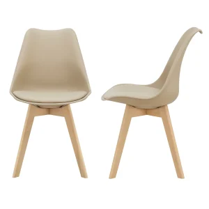 Silla de comedor Fläten juego de 2 [en.casa]
