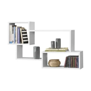 Estante flotante Kvinesdal con 3 compartimentos en varios colores [en.casa]