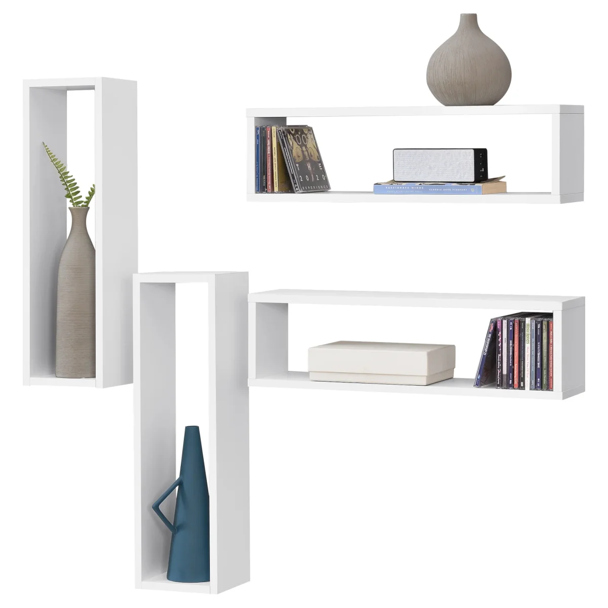 Estantería de pared Fagernes 59x15x17cm juego de 4 unidades varios colores en.casa - Imagen 3