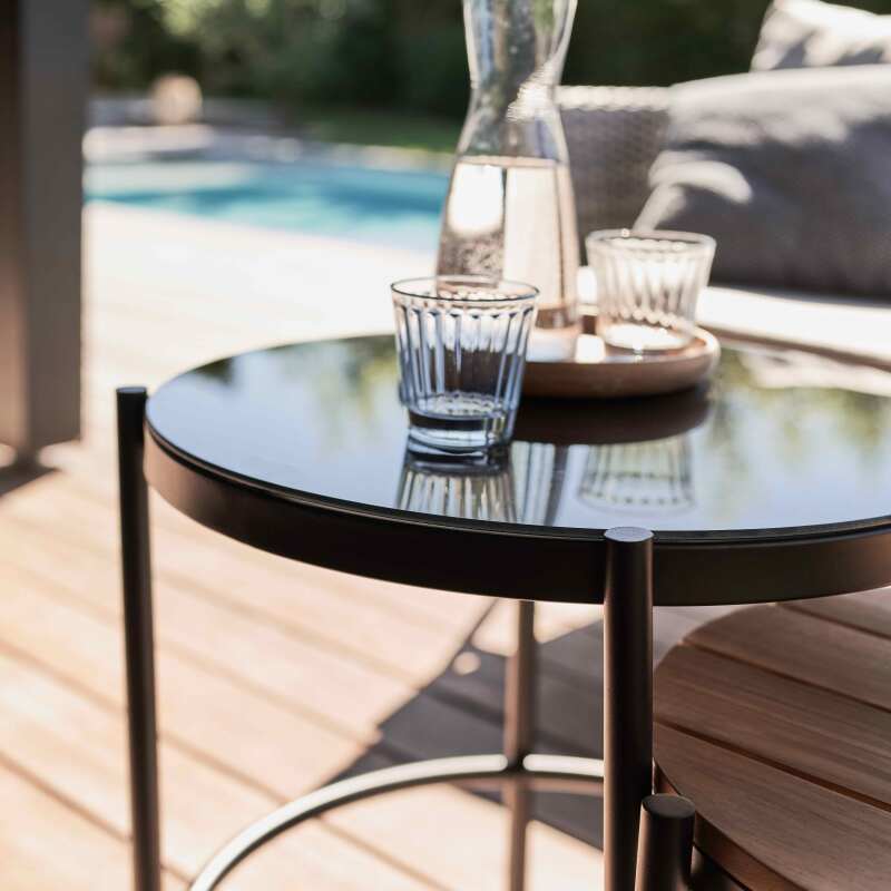 Mueble de jardín de 4 plazas de ratán sintético con mesa - Imagen 3