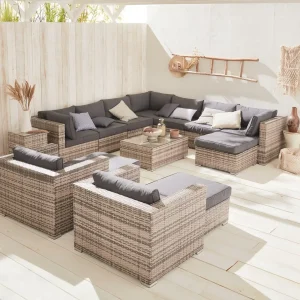 Conjunto de muebles de jardín, 12 a 14 plazas — de construcción robusta